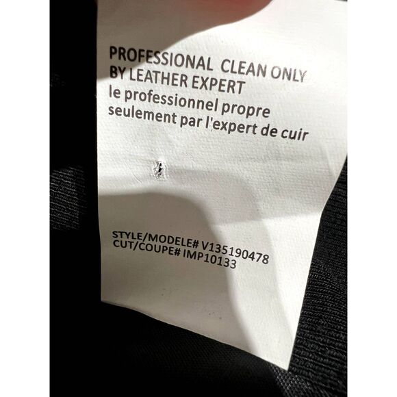 VINCE Leather Moto Jacket M | Mixed Media Magic | Soft Power - Picture 9 of 13